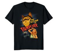 NTUSLFPG The Return of Vampurr Cat Love O-Neck Cotton T Shirt Men Casual Short Sleeve Tees Tops XS-3XL Black XL