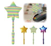 Ntwdby Varitas de Tarjeta de crédito Impresa en 3D, Titular Tarjeta Crédito Varitas Magicas, Varitas De Pago con Tarjeta De Crédito, Tarjetas de crédito 3D Varita mágica, para Bromas Pagos (Color)