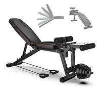 NTWXY Banco De Pesas Plegable Multifunción Abdominales Mancuernas Musculacion Banco De Ejercicio Barbell Profesional