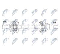 NTY Antriebswelle NPW-ME-222 Para Mercedes-Benz 743 mm, Reforzada