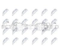NTY Antriebswelle NPW-PE-077 Vorderachse links