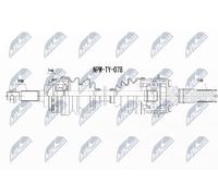 NTY Antriebswelle NPW-TY-078 Para Toyota, Eje Impulsor Delantero/Trasero
