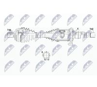 NTY Antriebswelle NPW-WW-179 VW, Eje Delantero Derecha, 42x44