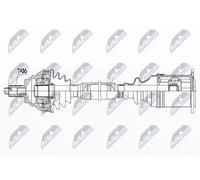 Semieje Eje delantero, derecha NPW-WW-185 NTY para AUDI SEAT SKODA VW