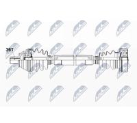 NTY Có juga de Transmisión NPW-WW-085 Para Audi Seat Skoda VW Lado Derecho