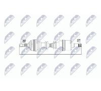 NTY Eje Cardán Antriebswelle 640mm Para Citroën C5 I 3.0 V6 2.0 HDi