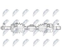 NTY Eje de transmisión delantero derecho NPW-HY-620