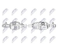 NTY Antriebswelle delantera izquierda para Fiat Fiorino 1.3 D 605 mm