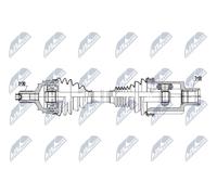 NTY Árbol de Transmisión Eje Delantero Izquierdo para Mercedes-Benz Eqc N293