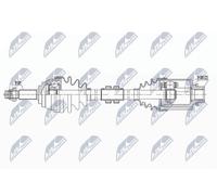 NTY Eje de Transmisión NPW-NS-088 Para Nissan, Freno Lado Derecho Delantero