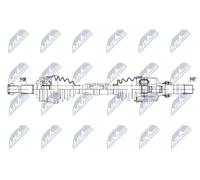 NTY Eje de Transmisión Delantero Derecho para Peugeot 3008 SUV M _ 1.5 Blue HDI