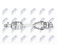 Semieje Eje delantero, derecha NPW-PL-135 NTY para OPEL CORSA D