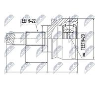 NTY Gelenksatz, Antriebswelle NPZ-FT-036