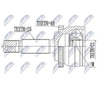 NTY Gelenksatz, Antriebswelle NPZ-HY-556