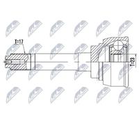 NTY Gelenksatz, Antriebswelle NPZ-IS-009