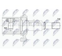 NTY Juego De Articulación Eje De Transmisión NPW-WW-130 Para VW