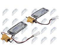 NTY Luz Placa Matrícula ELP-WW-040 LED Para Seat Skoda VW Par 2007-