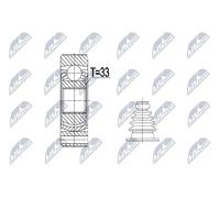 NTY Juego de articulación árbol de transmisión NPW-VW-074 para VW Polo (9N) lado