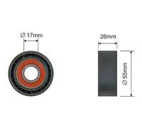 NTY Palmo Correas Acanaladas Rollo Apto para BMW 1er F20 116i 114i F21 3er F30
