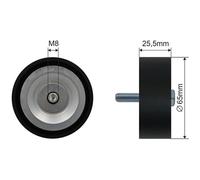 NTY Palmo Correas Acanaladas Rollo Apto para Mercedes-Benz Clase C W204