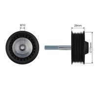 NTY Palmo Correas Acanaladas Rollo Apto para Porsche Cayenne 955 Turbo 4.5