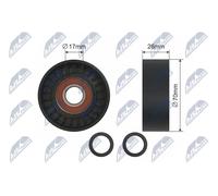 NTY Polea tensora correa poli V BMW 2,0 64557786545