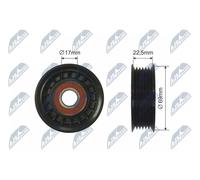 NTY Polea tensora Correa trapezoidal RNK-FR-038 Para Ford 69mm 22,5mm