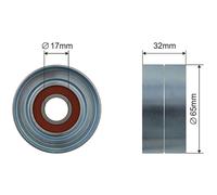 NTY Rodillo De Tensión Para Mercedes-Benz Clase M W164 ML 320 CDI