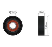 NTY Rodillo De Tensión Para Smart Fortwo Cabrio 451 1.0