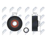 NTY Rodillo Tensor De Correa De Accesorios RNK-BM-014 Para BMW 70mm 26mm