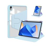 NTYHNFMIH 360° Rotating Ultra-Thin Case with Pen Slot, Acrylic Protective Leather Cover Suitable for Huawei Matepad 11.5S/Air 11.5 2023 Universal(Light Blue)