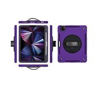 NTYHNFMIH Anti-Fall Silicone Shell, Strap and Shoulder Protective Cover Suitable for iPad 11th (2025)/10th Generation -10.9 Inches(Purple (Bracelet))