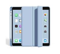 NTYHNFMIH Detachable Tri-Fold Smart Cover with Pencil Slot, Flip PU Stand Case Compatible with iPad Air 7 11 Inches(Cielo Azul)