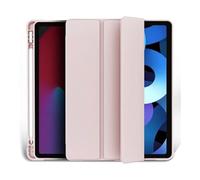 NTYHNFMIH Detachable Tri-Fold Smart Cover with Pencil Slot, Flip PU Stand Case Compatible with iPad Air 7 11 Inches(Rosado)
