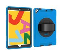 NTYHNFMIH Lanshui Fundas, 3-in-1 Hand Strap Anti Drop Case, TPU Shell Protective Cover Suitable for Samsung Galaxy Tab A8 10.5 Inches(Fresh Blue)