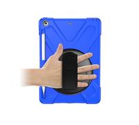NTYHNFMIH Lanshui Fundas, Anti Drop Shell Pen Slot Shoulder Strap Protective Cover Suitable for iPad Mini 7 2024/mini6 8.3 Inch Universal(Blue (Wristband))