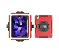 NTYHNFMIH Lanshui Fundas, Anti-Fall Silicone Shell, Strap and Shoulder Protective Cover Suitable for iPad Mini 7 2024/mini6 2021 8.3 Inches(Red (Bracelet))