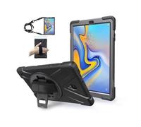 NTYHNFMIH Lanshui Fundas, Hand/Shoulder Strap Anti Drop Shell Protective Case Suitable for Samsung Galaxy Tab S10U/S9U/S8Ultra 14.6 Inch(Black (Strap))