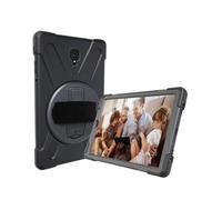 NTYHNFMIH Lanshui Fundas, Hand/Shoulder Strap Anti Drop Shell Protective Case Suitable for Samsung Galaxy Tab A8 10.5 Inches X200/X205(Negro)