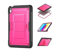 NTYHNFMIH Lanshui Fundas, Honeycomb Large Bracket, Protective Shell Cover Suitable for iPad mini6 2021/mini 7(A17 Pro) 2024(Rose Red)