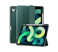 NTYHNFMIH Lanshui Fundas, Silicone Leather Case with Pen Slot, Tablet Protective Cover Suitable for iPad Air5/4 10.9 Inch(Dark Green)