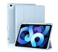 NTYHNFMIH Lanshui Fundas, Silicone Leather Case with Pen Slot, Tablet Protective Cover Suitable for iPad Air5/4 10.9 Inch(Ice)