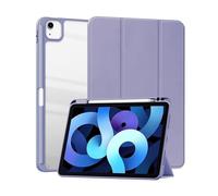 NTYHNFMIH Lanshui Fundas, Transparent Back Shell Acrylic Triple Fold Protective Case Suitable for Xiaomi Pad 5/5Pro/5Pro5G 11 Inches 2021(Purple)