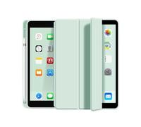 NTYHNFMIH Lanshui Fundas, Triple Fold Protective Cover with Pen Slot, Silicone Soft Shell Suitable for iPad Air 13 Inches 2024/2025(Fresh Green)