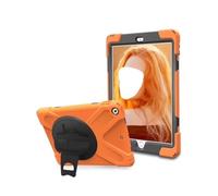 NTYHNFMIH Lanshui Fundas, Wristband/Shoulder Strap Anti Drop Protective Shell Case Suitable for iPad Mini 7/6-8.3 Inches(Orange+Strap)