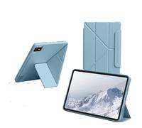 NTYHNFMIH Lanshui Fundas, Y-Fold Protective Case with Pen Slot Anti-Drop Soft Shell Suitable for iPad 11th Generation 11 Inches(Azul)
