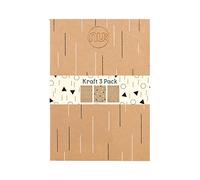 NU Cuaderno de papel kraft A4, 3 unidades