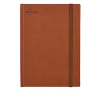 NU Cuadernos - Elite Premium Range - Cuaderno de diario con tapa dura - Cuaderno B5 - Cuaderno de tapa dura - Cuadernos de papelería - Diario marrón - 120 páginas