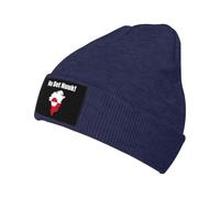 ¡Nu DET Nuuk! ¡Groenlandia vuelve a ser Grande! Gorro de Punto Unisex de Invierno, cálido, Talla única, Azul Marino