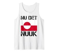 Nu DET Nuuk! ¡Ya Basta! Bandera de Groenlandia Camiseta sin Mangas